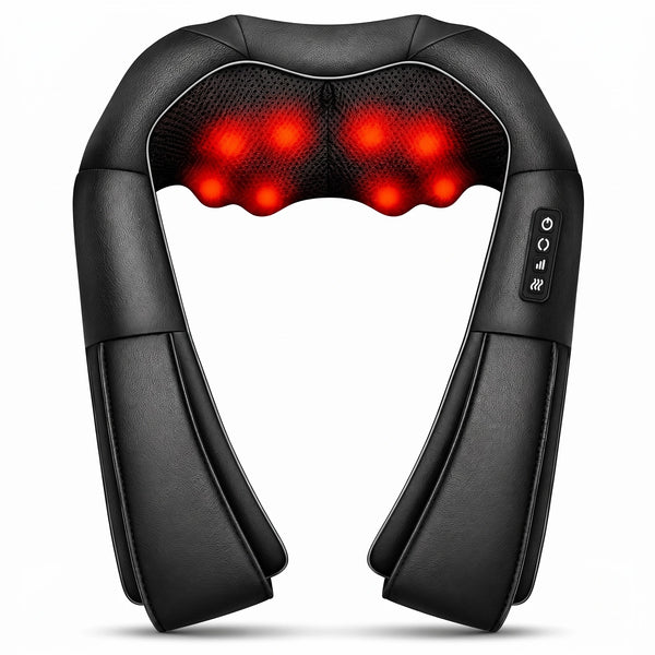 Wellivu™ Cordless Shiatsu Neck & Shoulder Massager with Heat