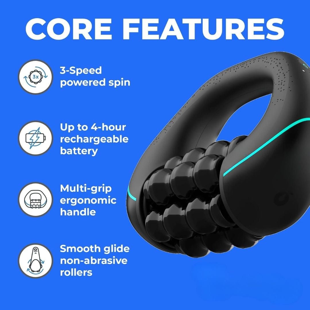 3-Speed Electric Massage Roller – Neck, Shoulder & Waist Relief | Wellivu.com