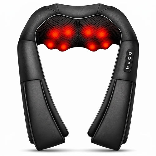 Wellivu™ Cordless Shiatsu Neck & Shoulder Massager with Heat