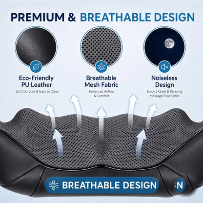 Wellivu™ Cordless Shiatsu Neck & Shoulder Massager with Heat | Wellivu.com