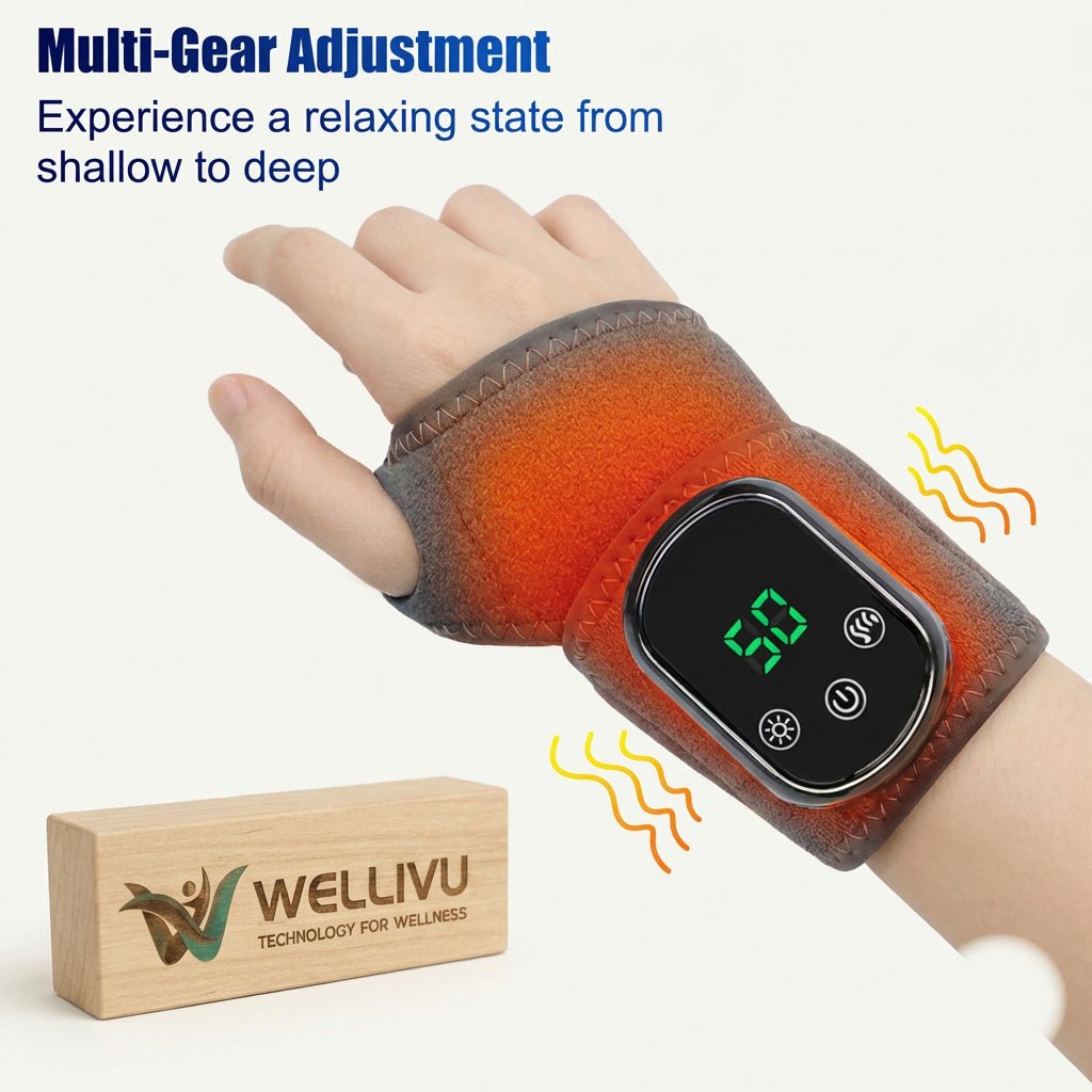 WELLIVU™ Heated Wrist Massager — Soothing Warmth for Tired Wrists | Wellivu.com