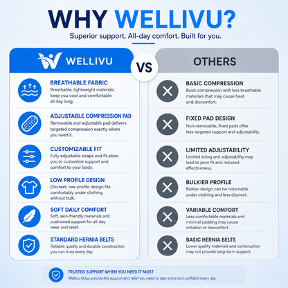 Wellivu™ Inguinal Hernia Support Belt