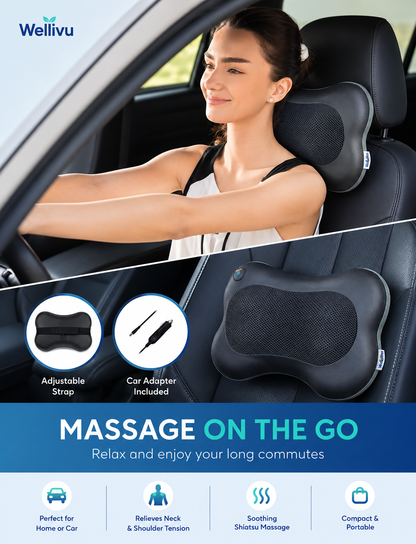 Wellivu™ Shiatsu Neck & Shoulder Massager With Heat