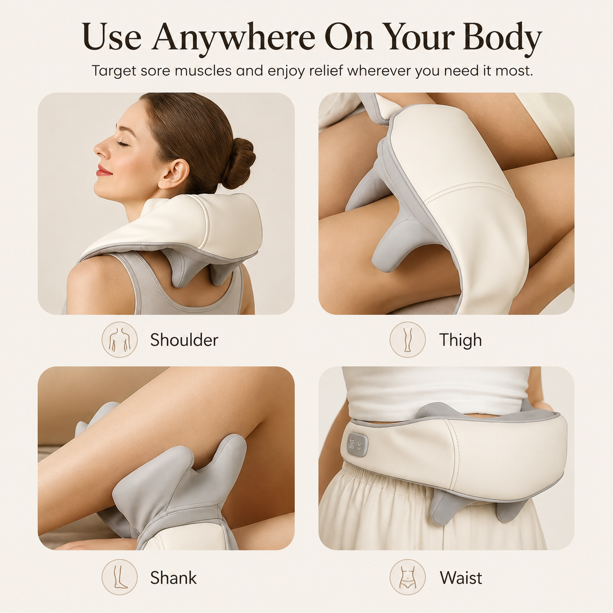 Wellivu™ Cordless Neck & Shoulder Massager With Heat