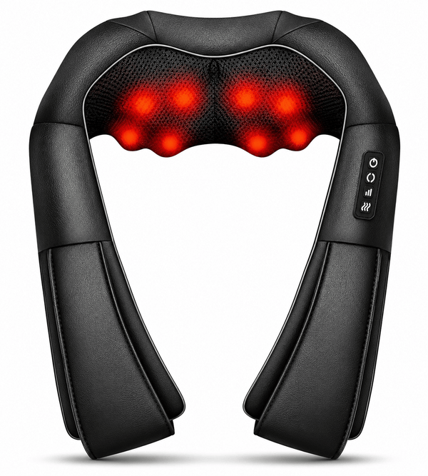 Wellivu™ Cordless Shiatsu Neck & Shoulder Massager with Heat
