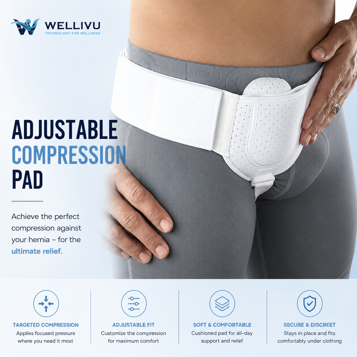 Wellivu™ Inguinal Hernia Support Belt
