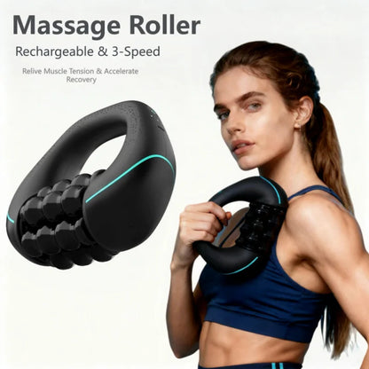 3-Speed Electric Massage Roller – Neck, Shoulder & Waist Relief