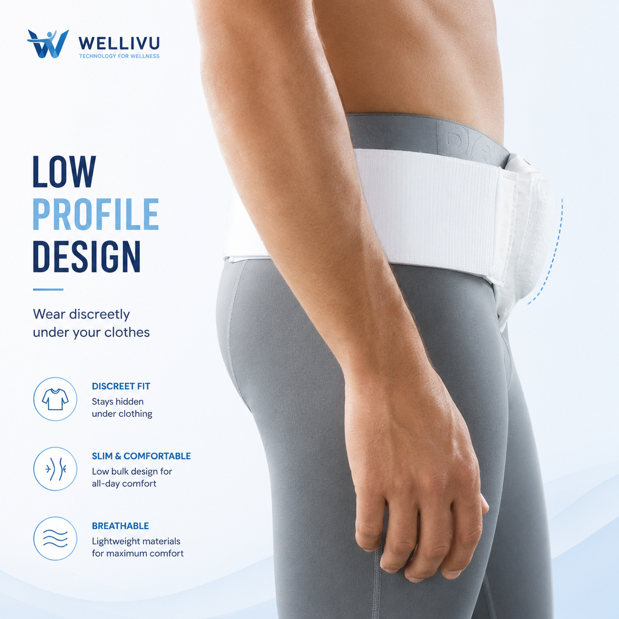 Wellivu™ Inguinal Hernia Support Belt
