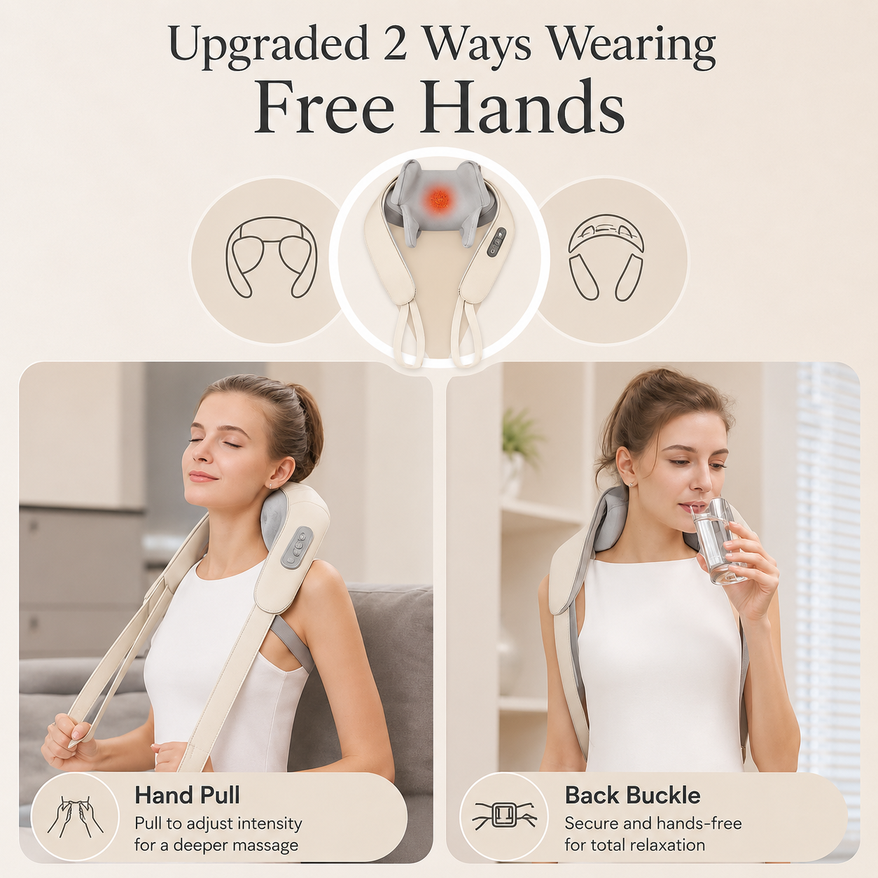 Wellivu™ Cordless Neck & Shoulder Massager With Heat