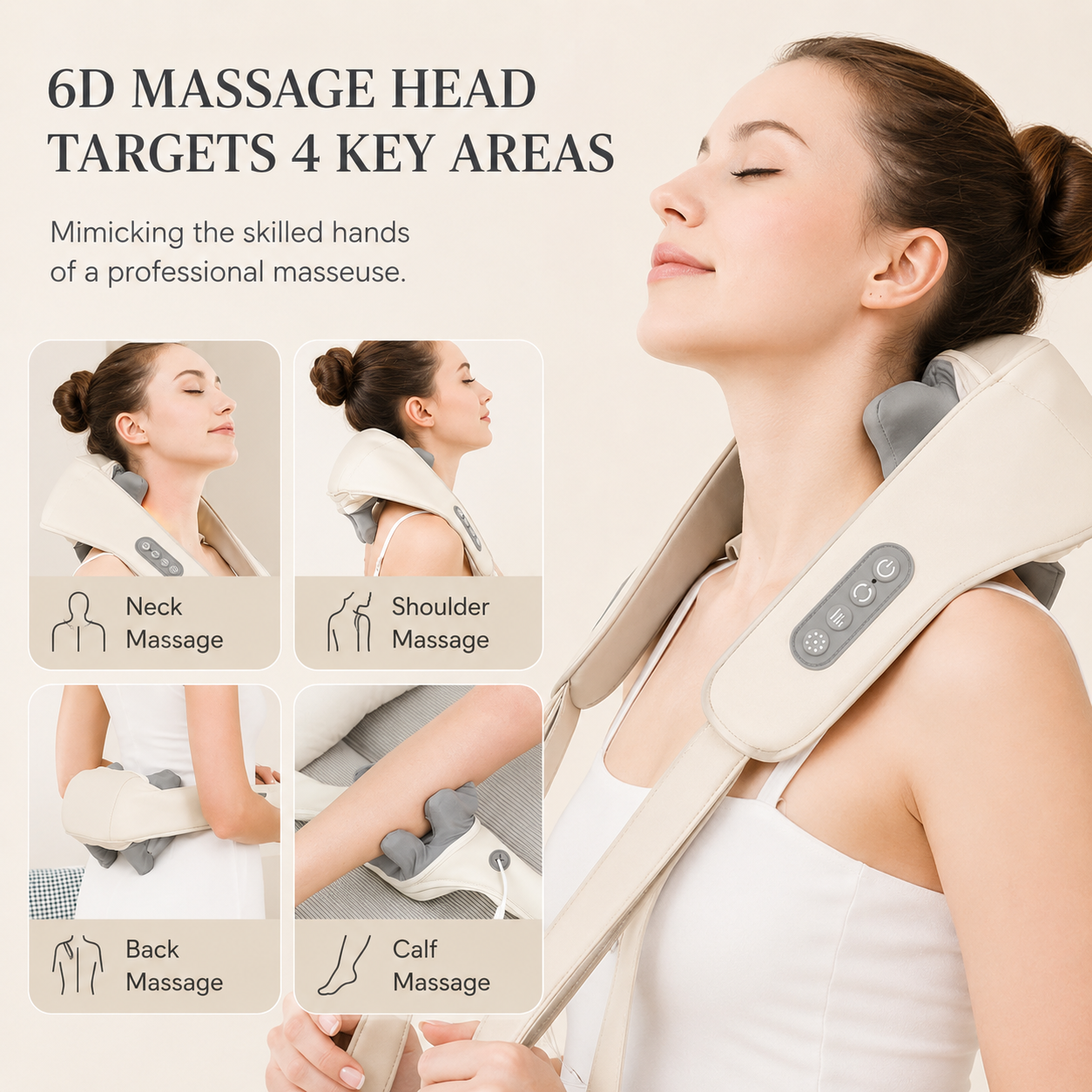Wellivu™ Cordless Neck & Shoulder Massager With Heat