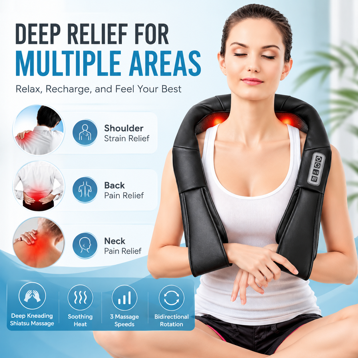 Wellivu™ DeepRelief Neck & Shoulder Massager