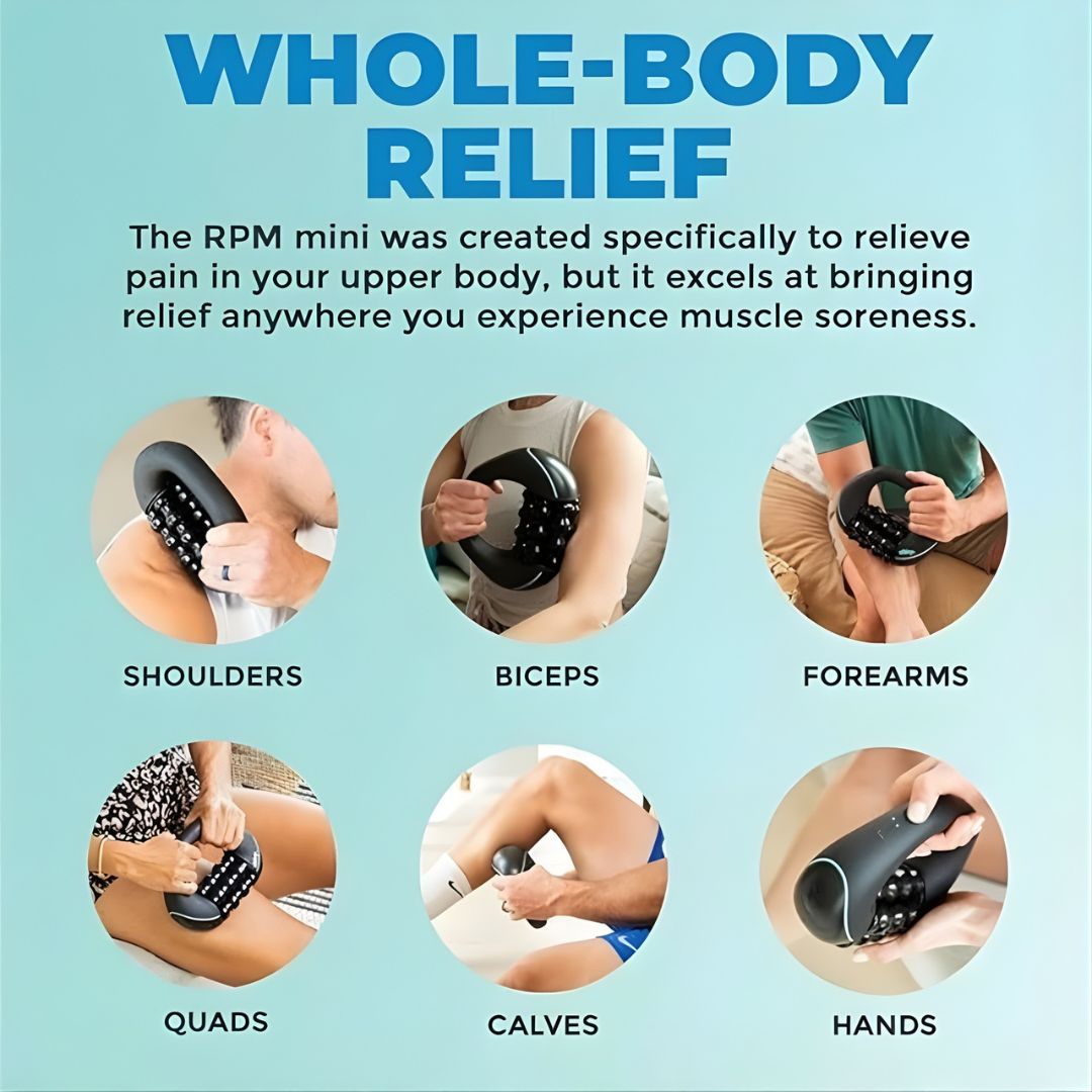 3-Speed Electric Massage Roller – Neck, Shoulder & Waist Relief