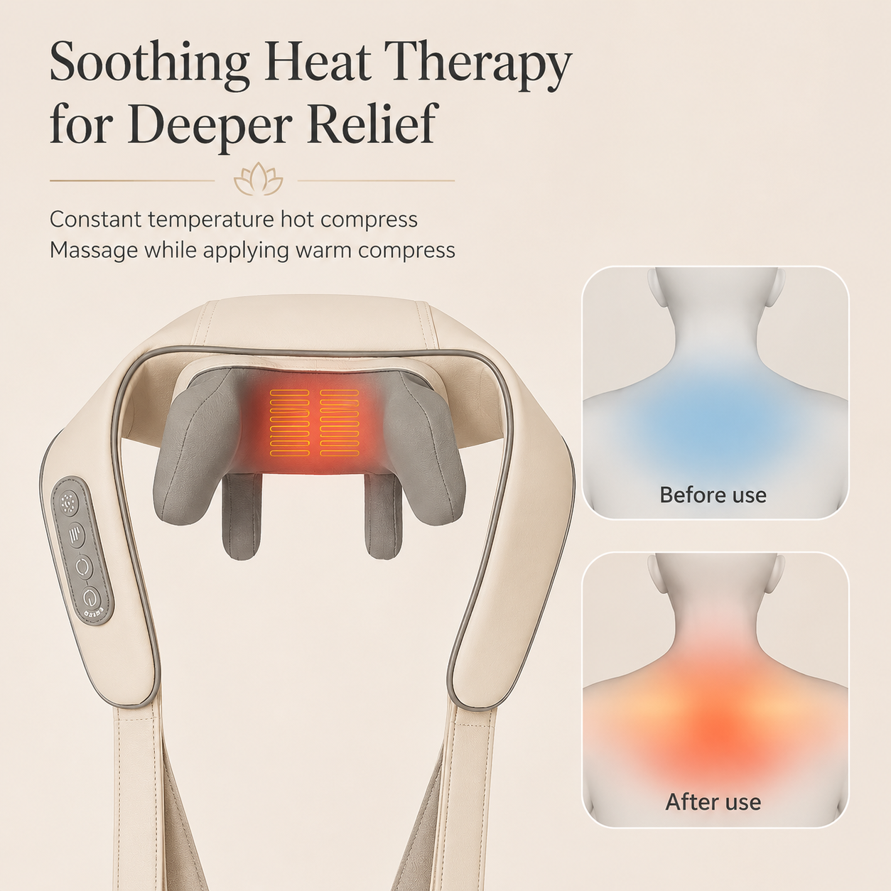 Wellivu™ Cordless Neck & Shoulder Massager With Heat