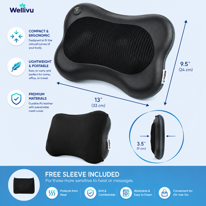Wellivu™ Shiatsu Neck & Shoulder Massager With Heat
